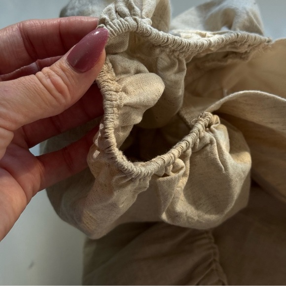 Sabo Luxe Puff Long Sleeve Beige Dress - Picture 13 of 16